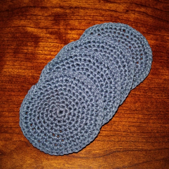 Coasters (4) Handmade Crocheted - Picture 2 of 4